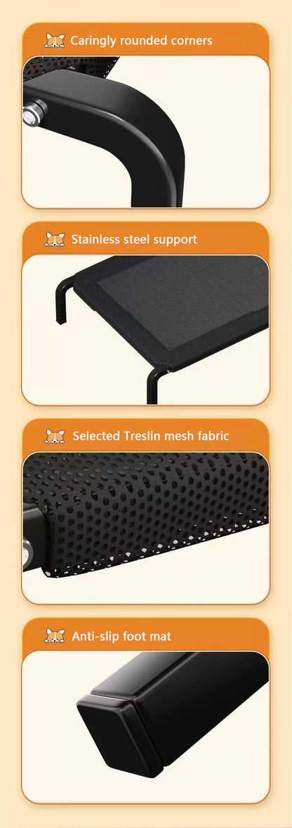 Petssify Elevated Big Dog Bed – Portable Summer Nest with Non-Slip & Moisture-Proof Design