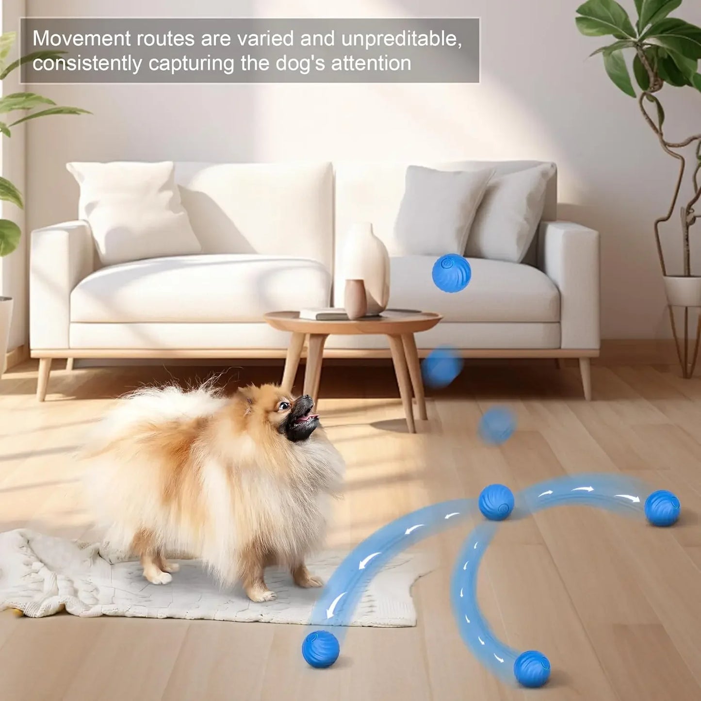 Auto-Rolling Electric Pet Ball | USB Charging | Interactive Toy for Cats & Dogs | Indoor Play
