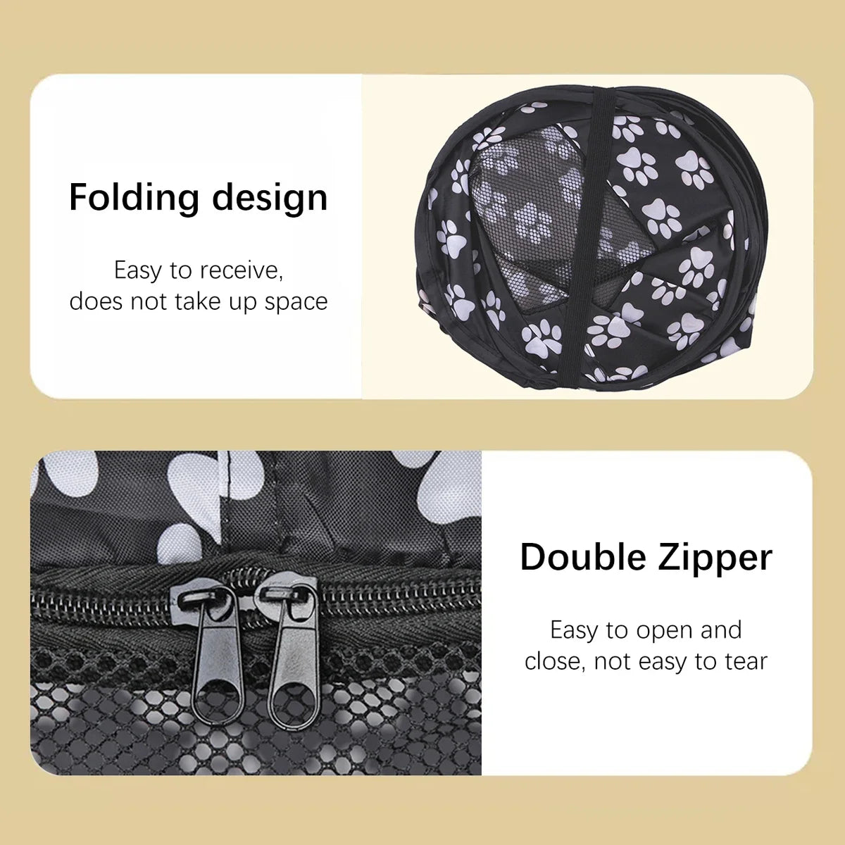 Petssify Foldable Pop-Up Pet Carrier Tent – Portable Travel Tent for Small Dogs & Cats