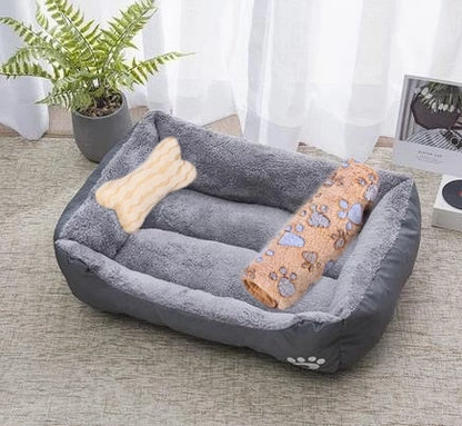 Petssify Large Square Nest Pet Bed – Candy-Colored Cozy Kennel for Dogs & Cats