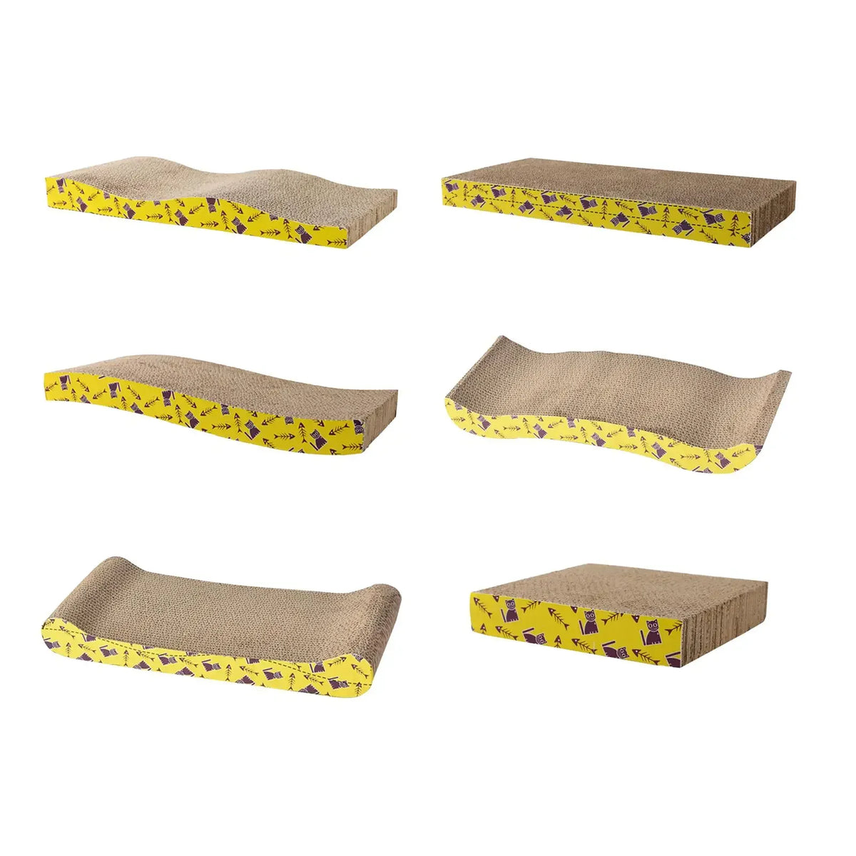 Petssify Cardboard Cat Scratcher Lounge Bed – Durable Scratch Pad & Nest
