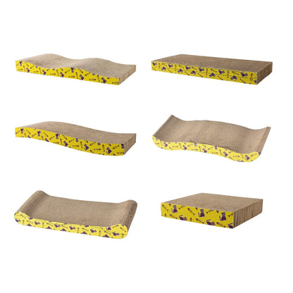 Petssify Cardboard Cat Scratcher Lounge Bed – Durable Scratch Pad & Nest