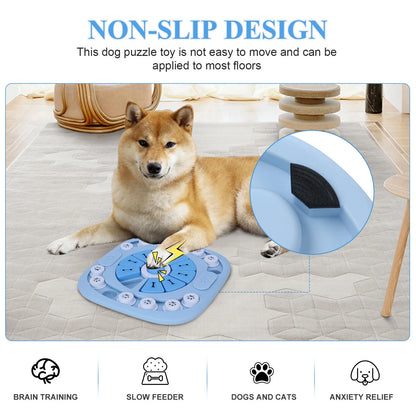 Petssify Interactive Sliding Dog Puzzle Toy – Treat Dispenser Slow Feeder