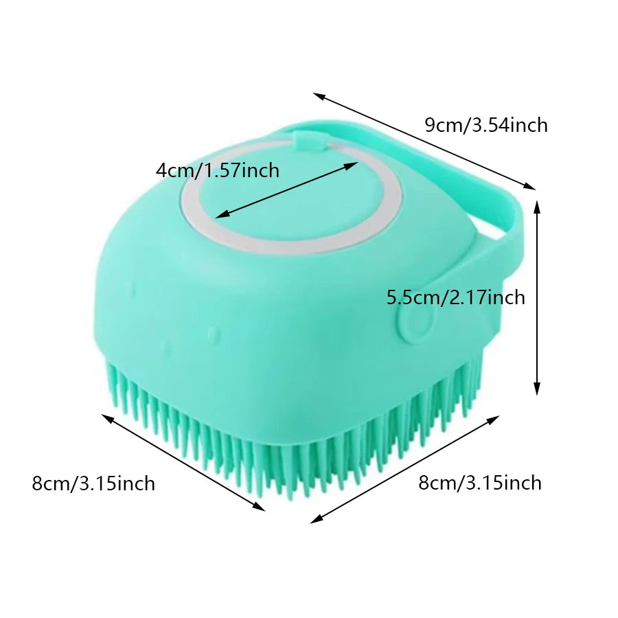Petssify Dog Bathing Brush – Shampoo Dispenser & Massage Brush for Dogs & Cats