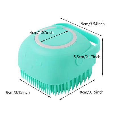 Petssify Dog Bathing Brush – Shampoo Dispenser & Massage Brush for Dogs & Cats