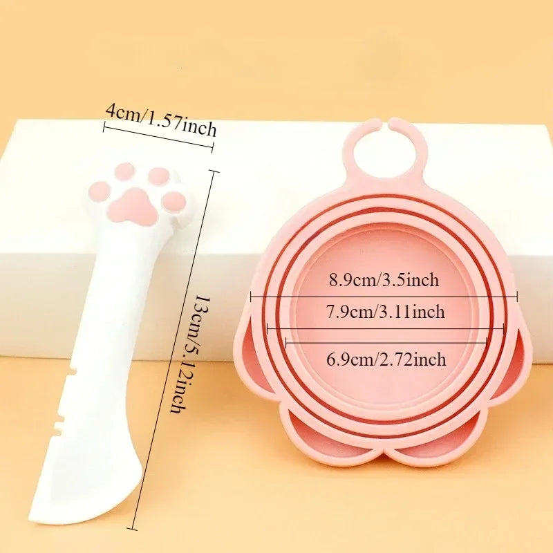 Petssify Long-Handled Pet Canned Food Spoon – 2-in-1 Opener & Feeder