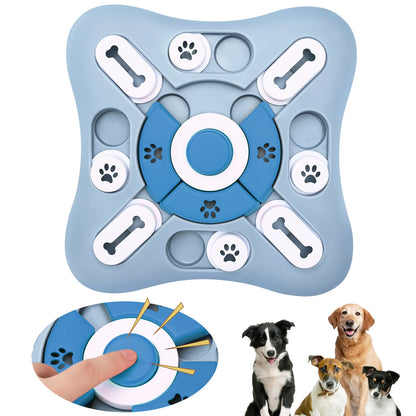 Petssify Interactive Sliding Dog Puzzle Toy – Treat Dispenser Slow Feeder