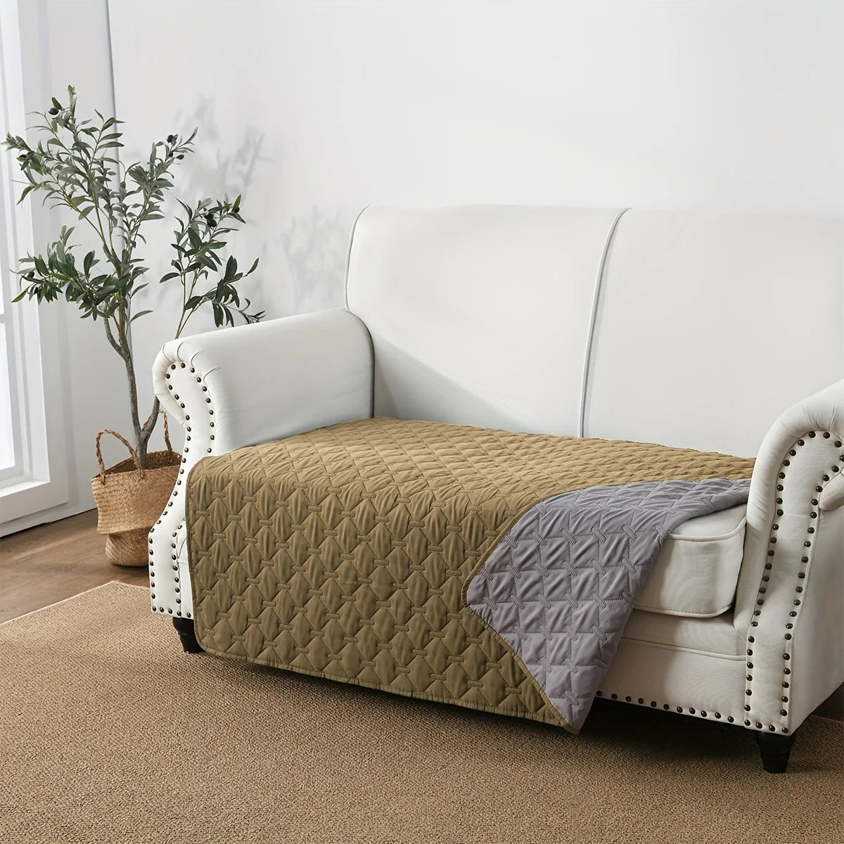 Petssify Double-Sided Waterproof Furniture Protector – Reversible Pet Blanket for Sofa & Couch