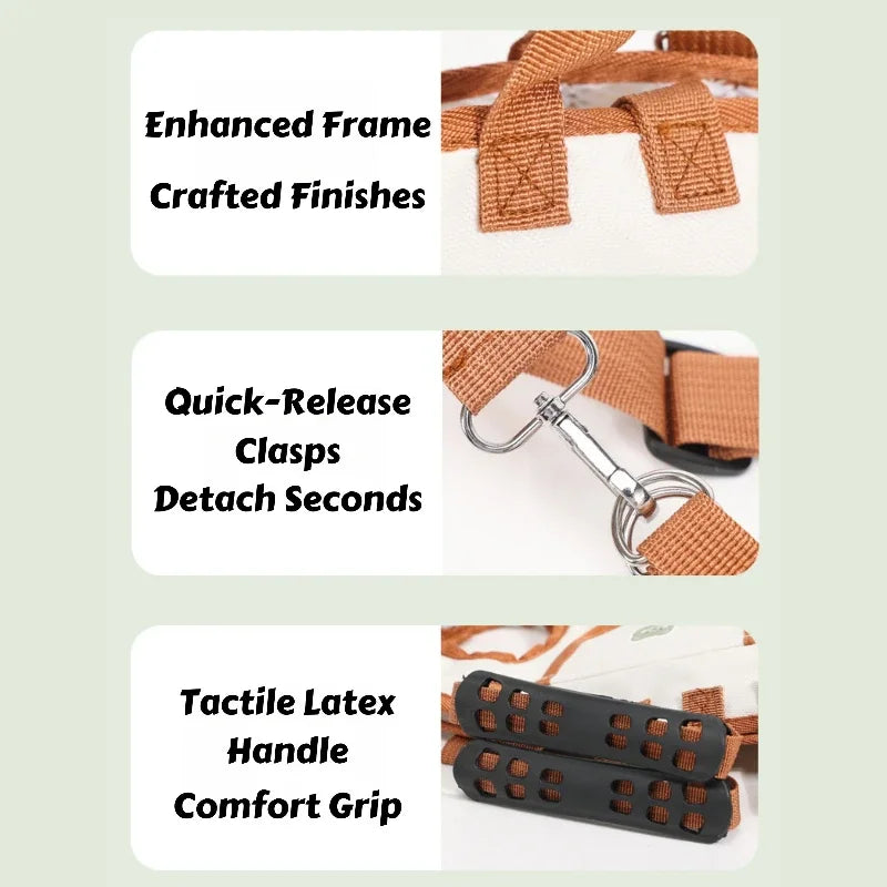 Air-Lift No-Pull Dog Harness Backpack – Escape-Proof & Breathable for Small Dogs