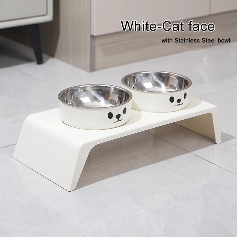 Petssify Elevated Pet Feeder – Raised Double Stainless Steel Bowl Stand for Dogs & Cats