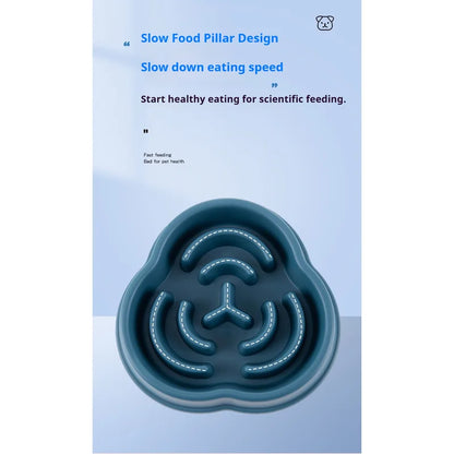 Petssify Slow Feeder Dog Bowl – Anti-Choke Anti-Overturning Pet Food Bowl