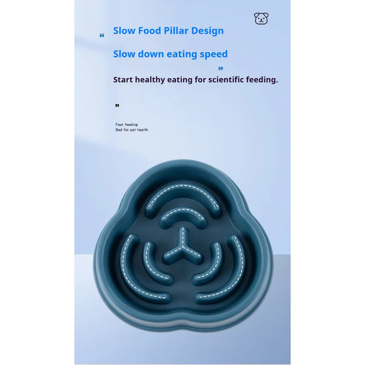 Petssify Slow Feeder Dog Bowl – Anti-Choke Anti-Overturning Pet Food Bowl