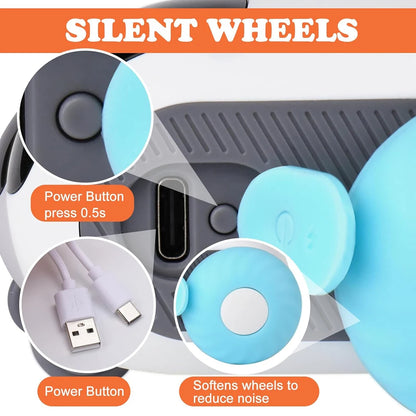 Smart Remote Controlled Cat Toy Car | Auto & Manual Modes | Interactive Kitten Training Toy