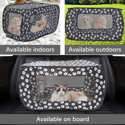 Petssify Foldable Pop-Up Pet Carrier Tent – Portable Travel Tent for Small Dogs & Cats