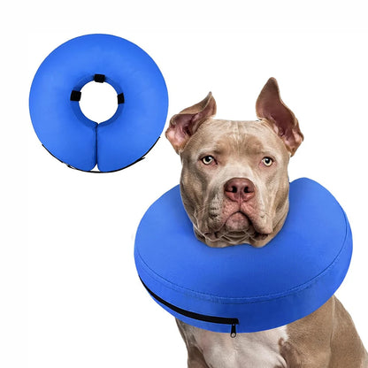 Petssify Inflatable Dog Cone Collar – Soft Recovery Donut for Dogs & Cats