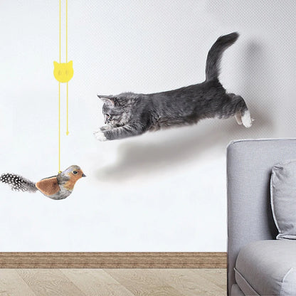 Petssify Lifelike Bird Plush Cat Toy – Catnip-Infused Teaser with Feathers