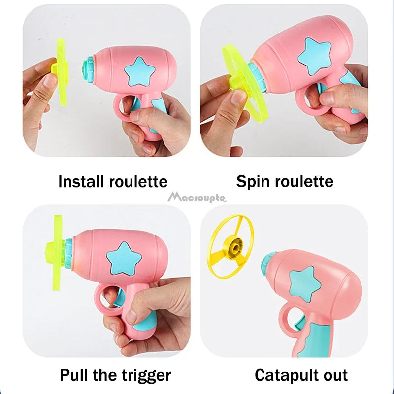 Petssify Interactive Cat Flying Disc Launcher – Training Toy with 4 Discs