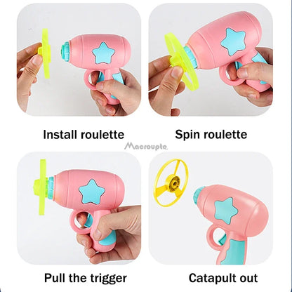 Petssify Interactive Cat Flying Disc Launcher – Training Toy with 4 Discs