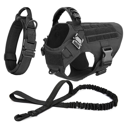Large Dog Harness & Leash Set | Training Walking Vest | For German Shepherd, Malinois & Large Breeds