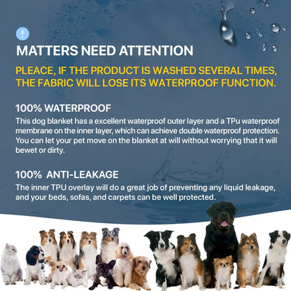 Petssify Double-Sided Waterproof Furniture Protector – Reversible Pet Blanket for Sofa & Couch