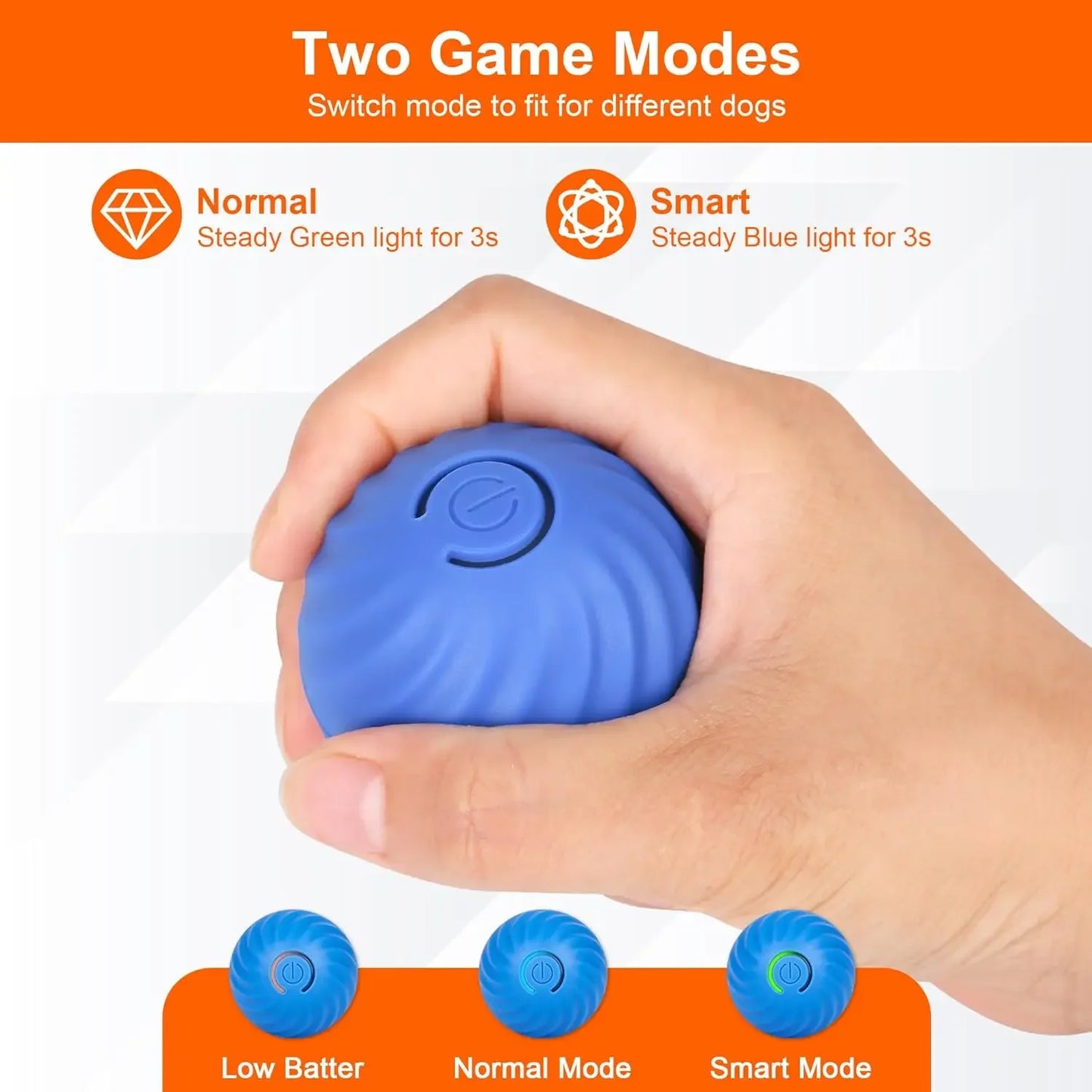 Auto-Rolling Electric Pet Ball | USB Charging | Interactive Toy for Cats & Dogs | Indoor Play
