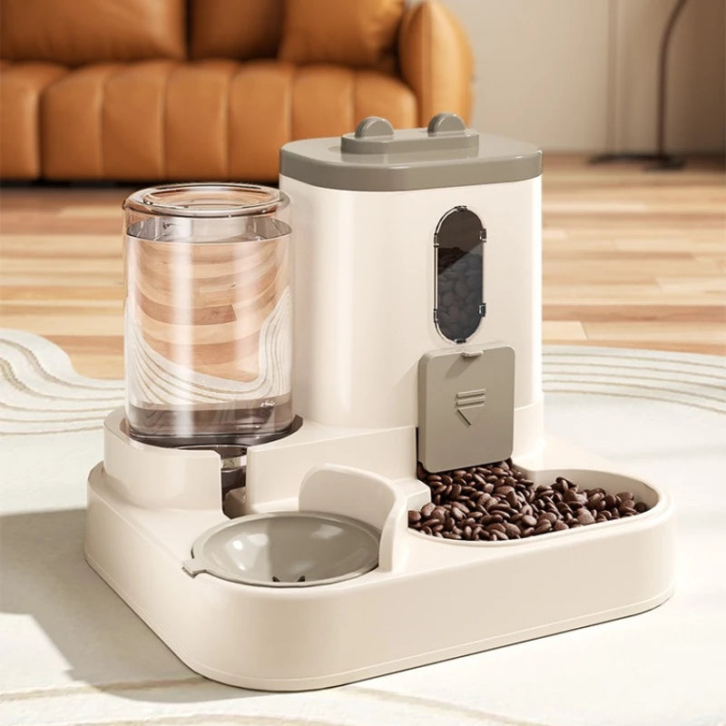Petssify Automatic Cat Feeder – 2-in-1 Spill-Proof Water Fountain for Cats & Dogs