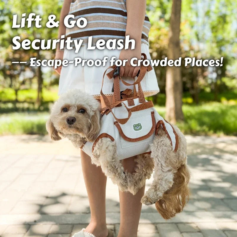 Air-Lift No-Pull Dog Harness Backpack – Escape-Proof & Breathable for Small Dogs