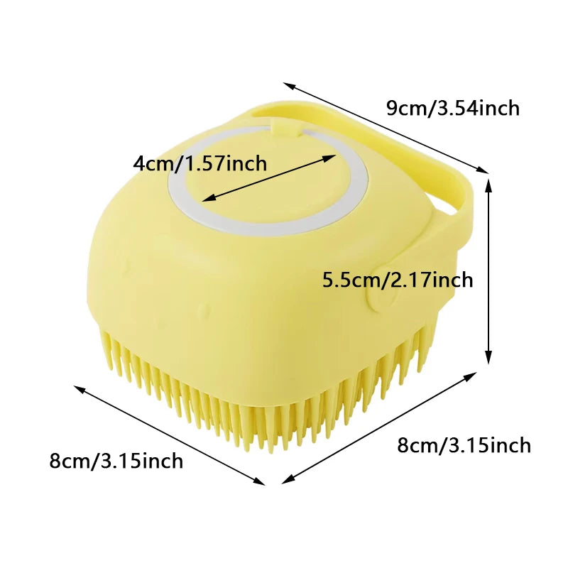 Petssify Dog Bathing Brush – Shampoo Dispenser & Massage Brush for Dogs & Cats