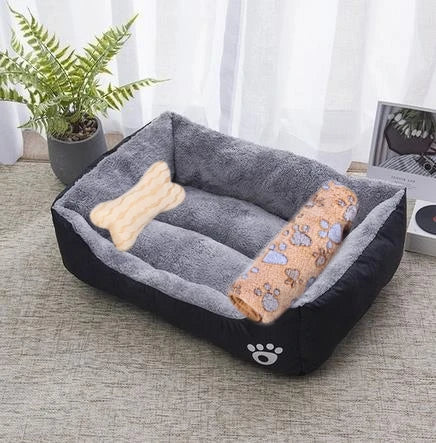 Petssify Large Square Nest Pet Bed – Candy-Colored Cozy Kennel for Dogs & Cats