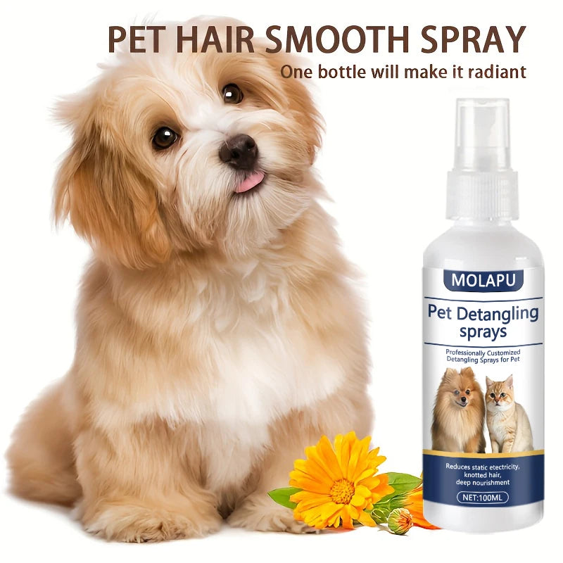 Petssify Pet Detangling Spray – Leave-In Conditioner for Dogs & Cats