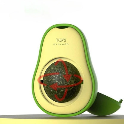 Natural Catnip Wall-Mounted Ball Toy for Cats – Teeth Cleaning & Interactive Treat Toy