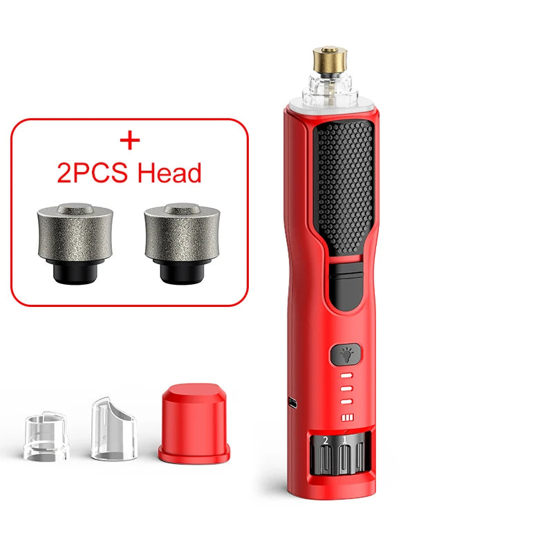 Petssify ROJECO Pet Nail Grinder – 7-Speed Rechargeable with LED Light