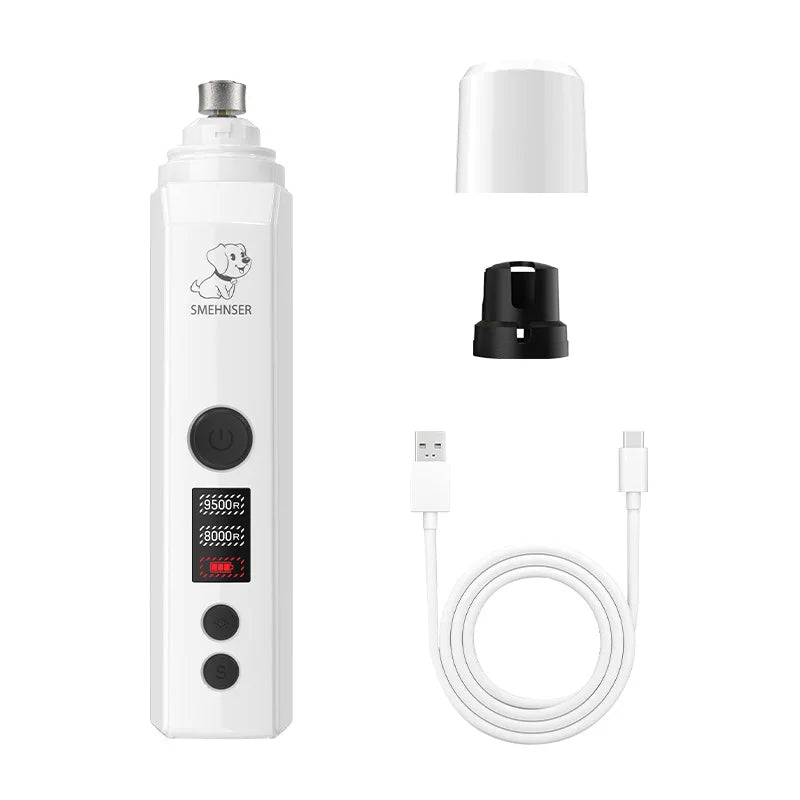 Petssify Professional Dog Nail Grinder – 2-Speed Quiet Electric Pet Nail Trimmer