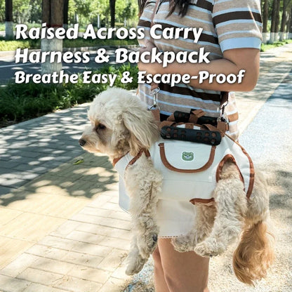 Air-Lift No-Pull Dog Harness Backpack – Escape-Proof & Breathable for Small Dogs