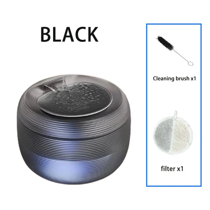 Smart Ultra Quiet Waterfall ﻿ 2.5L Cat Water Dispenser with Smart Pump Pet Water Fountain for Cats and Dogs Built-in LED Light