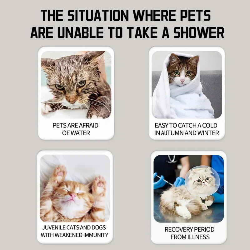 Petssify Waterless Dry Shampoo Foam – No-Rinse Hypoallergenic 300ml