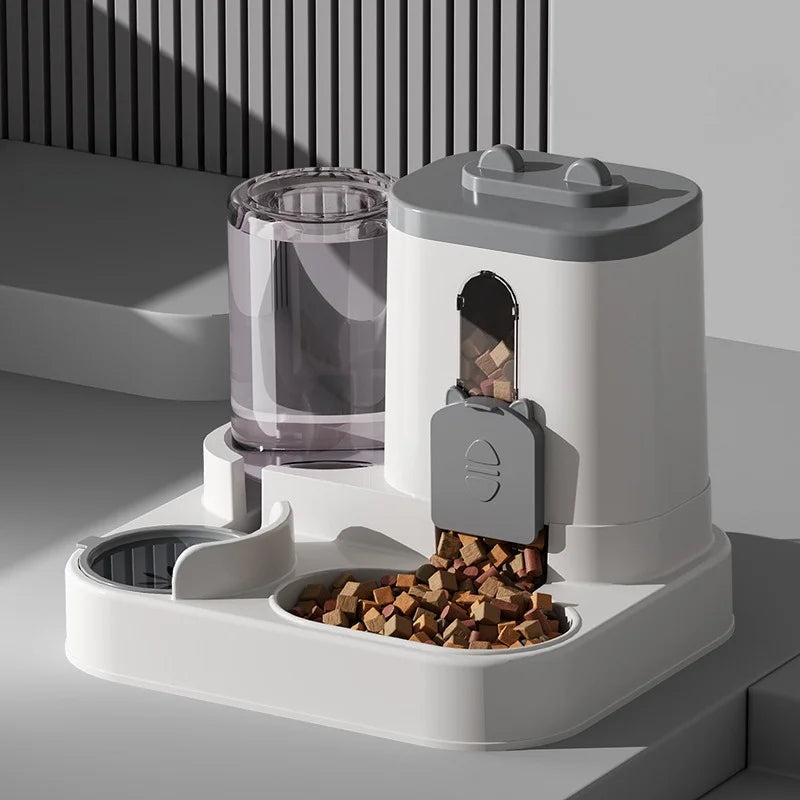 Petssify Automatic Cat Feeder – 2-in-1 Spill-Proof Water Fountain for Cats & Dogs