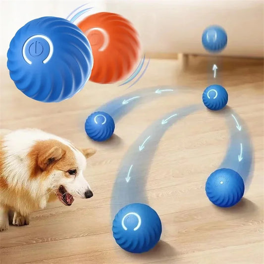 Smart Interactive Dog Toy Ball | Auto-Moving & Bouncing | USB Rechargeable | Fun for Cats & Puppies