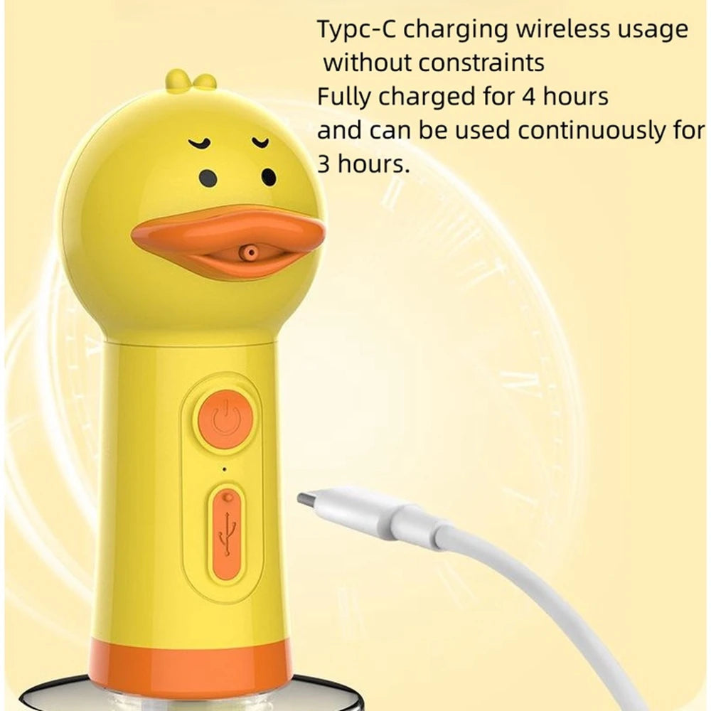 Petssify Yellow Duck Electric Foam Bathing Machine – USB Rechargeable Soap Dispenser