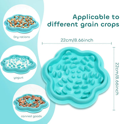 Petssify Edible Silicone Slow Feeder Bowl – Anti-Knock Pet Food Mat