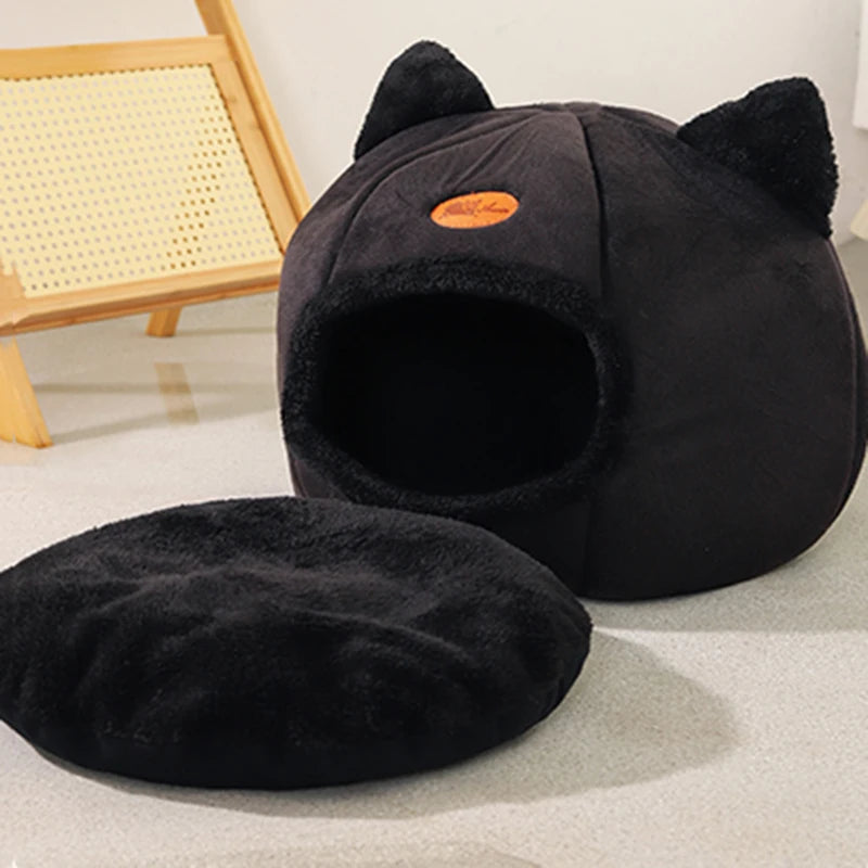 Petssify Deep Sleep Comfort Cat Bed – Cozy Cave Nest for Cats & Small Dogs