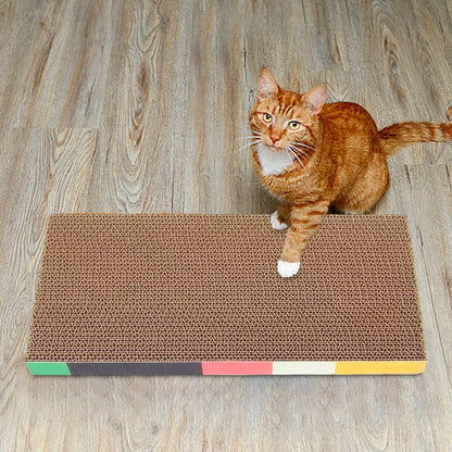 Petssify Cardboard Cat Scratcher Lounge Bed – Durable Scratch Pad & Nest