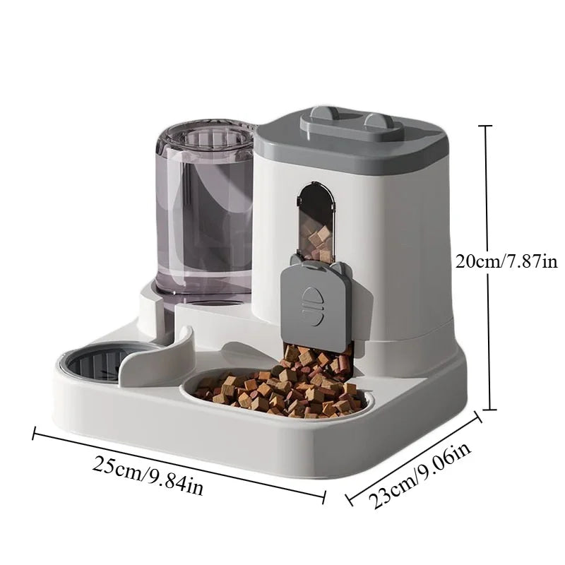 Petssify Automatic Cat Feeder – 2-in-1 Spill-Proof Water Fountain for Cats & Dogs