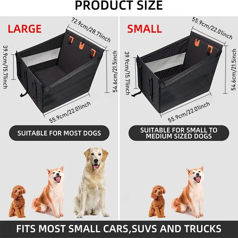 Petssify Full Coverage Pet Car Nest Bed – Back Seat Hammock Extender for Dogs