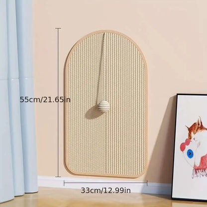 Petssify 3-in-1 Sisal Cat Station – Washable Wall-Mounted Scratcher with Toy