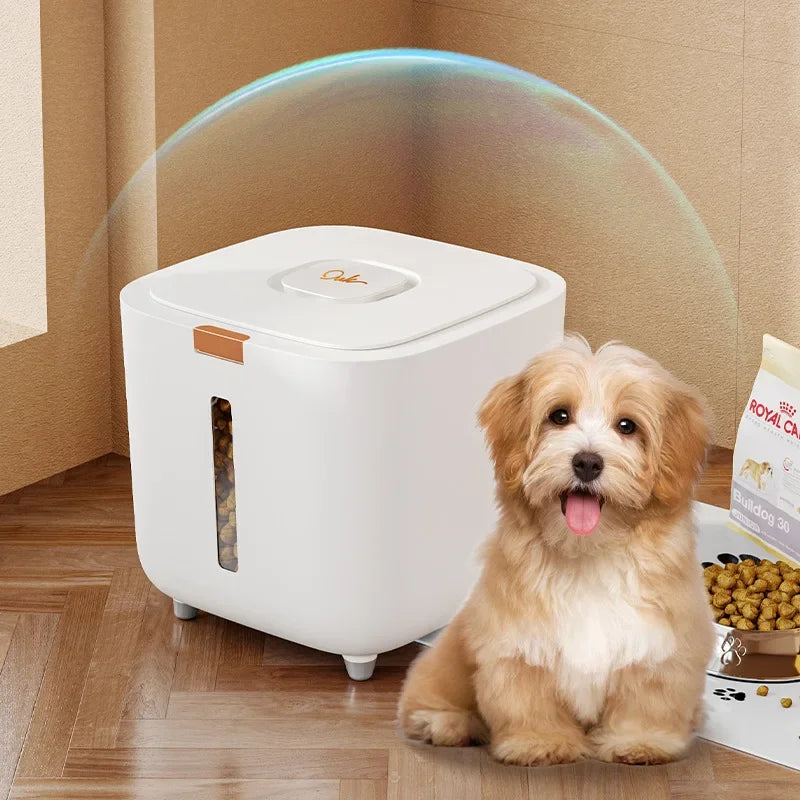 Large Pet Food Storage Barrel | Airtight & Moisture-Proof | For Cat & Dog Food | Sealed Freshness Container