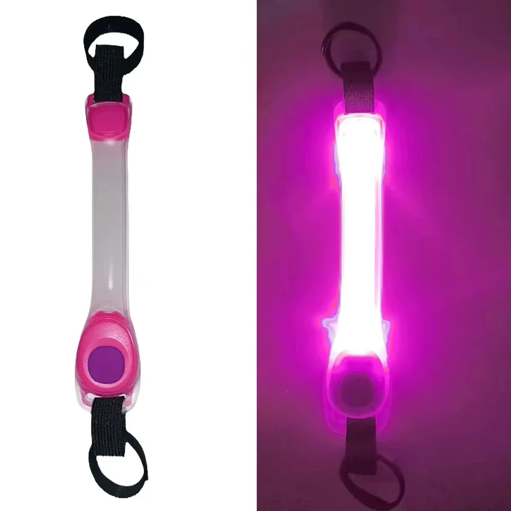 Night running pet dog safety harness collar for preventing loss. Multi-color pendant. Waterproof outdoor warning LED flashing li