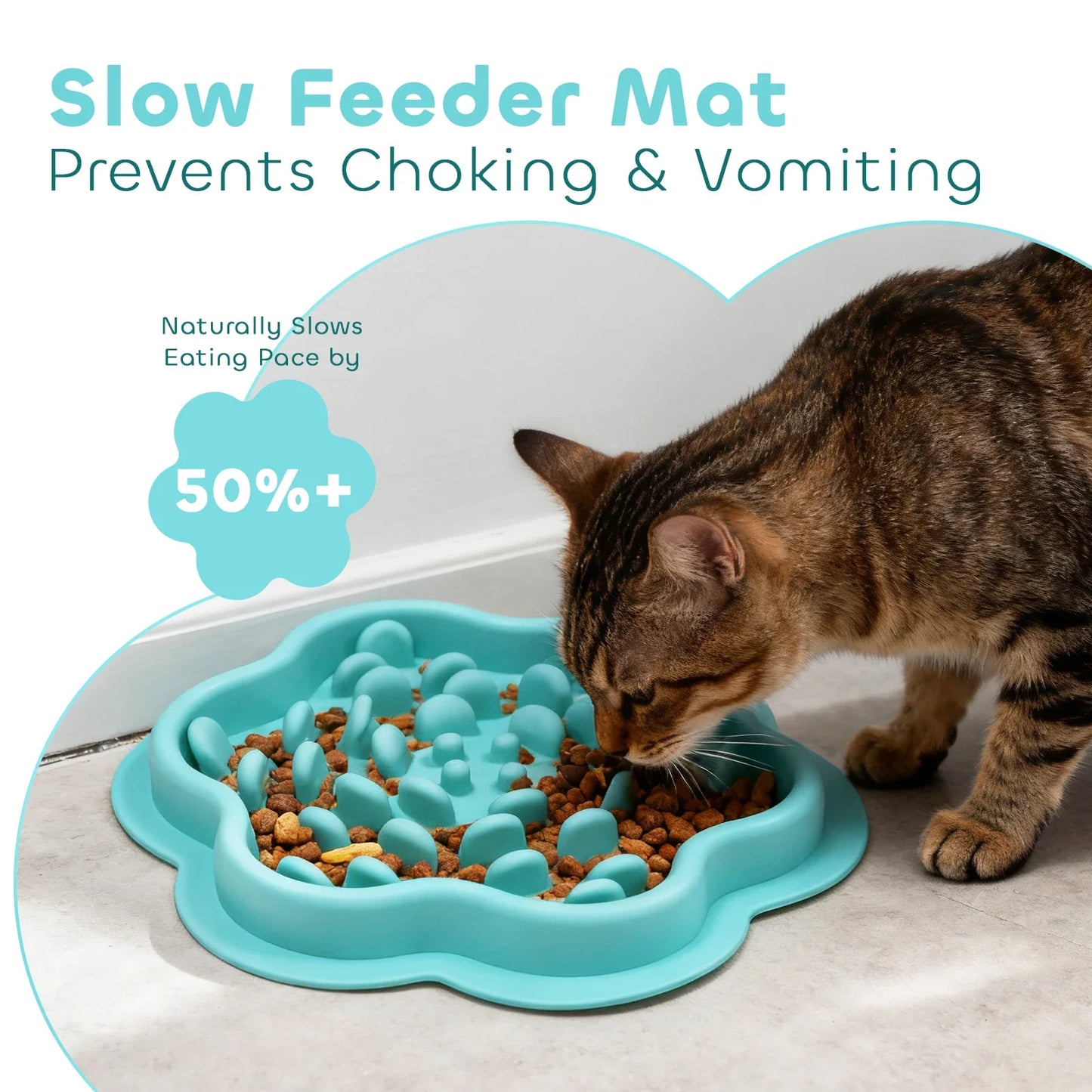 Petssify Edible Silicone Slow Feeder Bowl – Anti-Knock Pet Food Mat