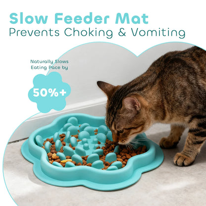 Petssify Edible Silicone Slow Feeder Bowl – Anti-Knock Pet Food Mat