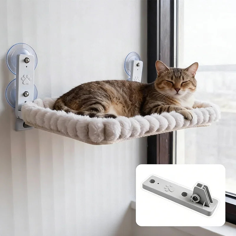 Petssify Cat Window Hammock – Strong Suction Cup Perch for Indoor Cats